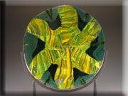 green yellow swirl disk