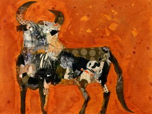 Durham Bull with the Pretty Eyes by Carol Retsch-Bogart