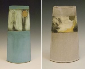 Two Pottery Pieces by Emily Lees