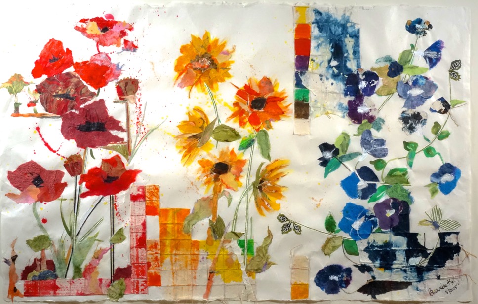 Floral Triptych I MM on Paper