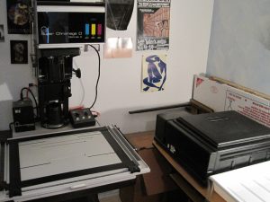 Color Enlarger and Processor in Darkroom