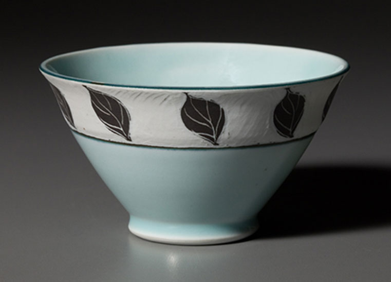 Celadon Rice Bowl by Deborah Harris