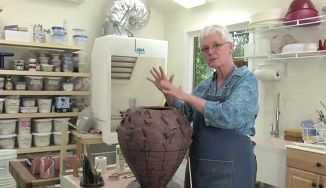 Judith Ernst Demonstrates Her Ceramic Work