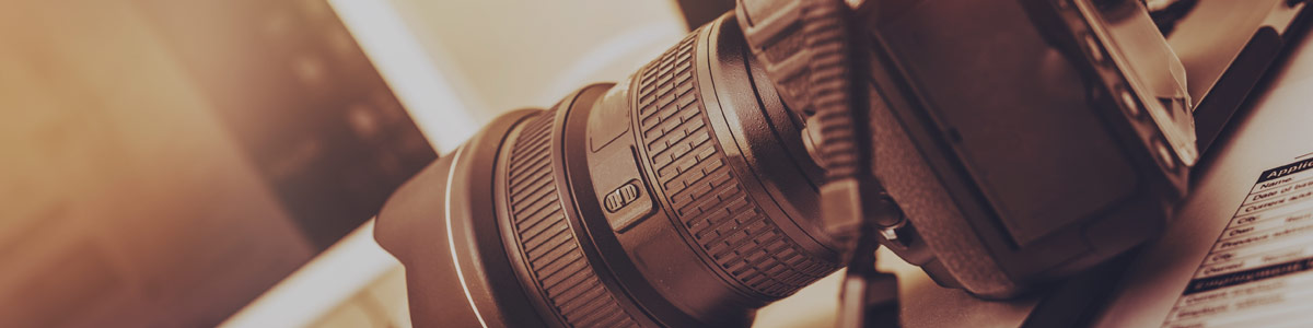 Camera on a desk