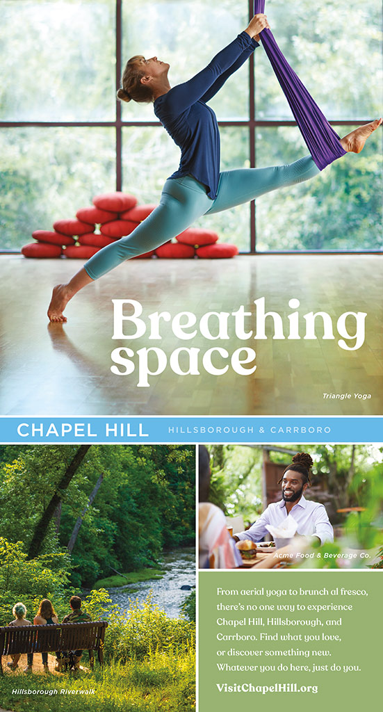 Chapel Hill Visitors print ad