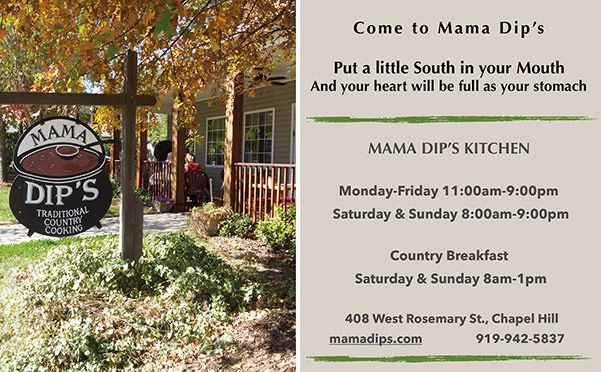 Mama Dips print ad