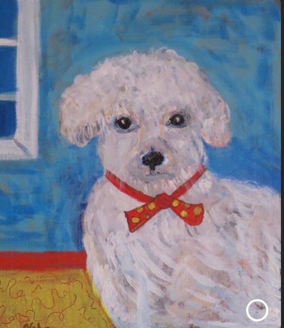 Painting of a Bichon