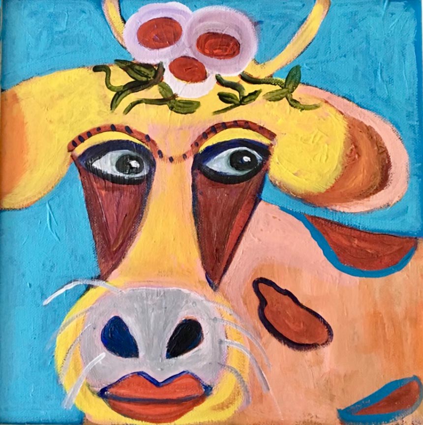 Painting of a cow