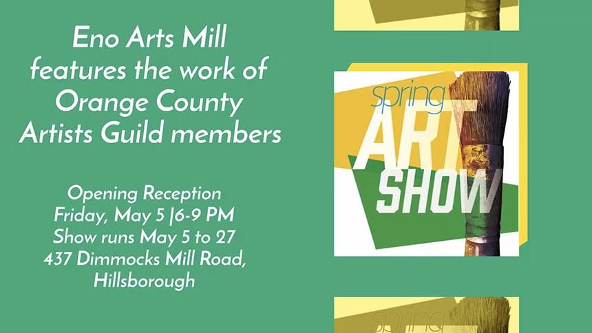 Green background with white sans-serif type overlaying and paint brush to right